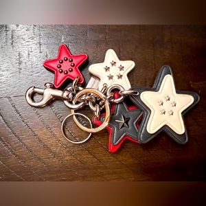 Coach star keychain